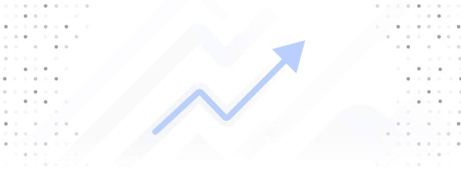 A rising line chart representing growth in energy demand